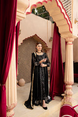 Manahils Stitched Formals Kurti-B-005-Black