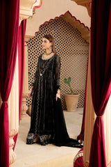 Manahils Stitched Formals Kurti-B-005-Black