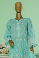 Printkari By HZ Stitched 3 Piece Prints Chikankari Vol-03 Collection'2025-PEC-053-Ferozi