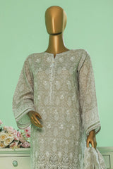 Printkari By HZ Stitched 3 Piece Prints Chikankari Vol-03 Collection'2025-PEC-054-Beige
