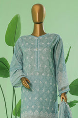 Printkari By HZ Stitched 3 Piece Prints Chikankari Vol-03 Collection'2025-PEC-058-Mint