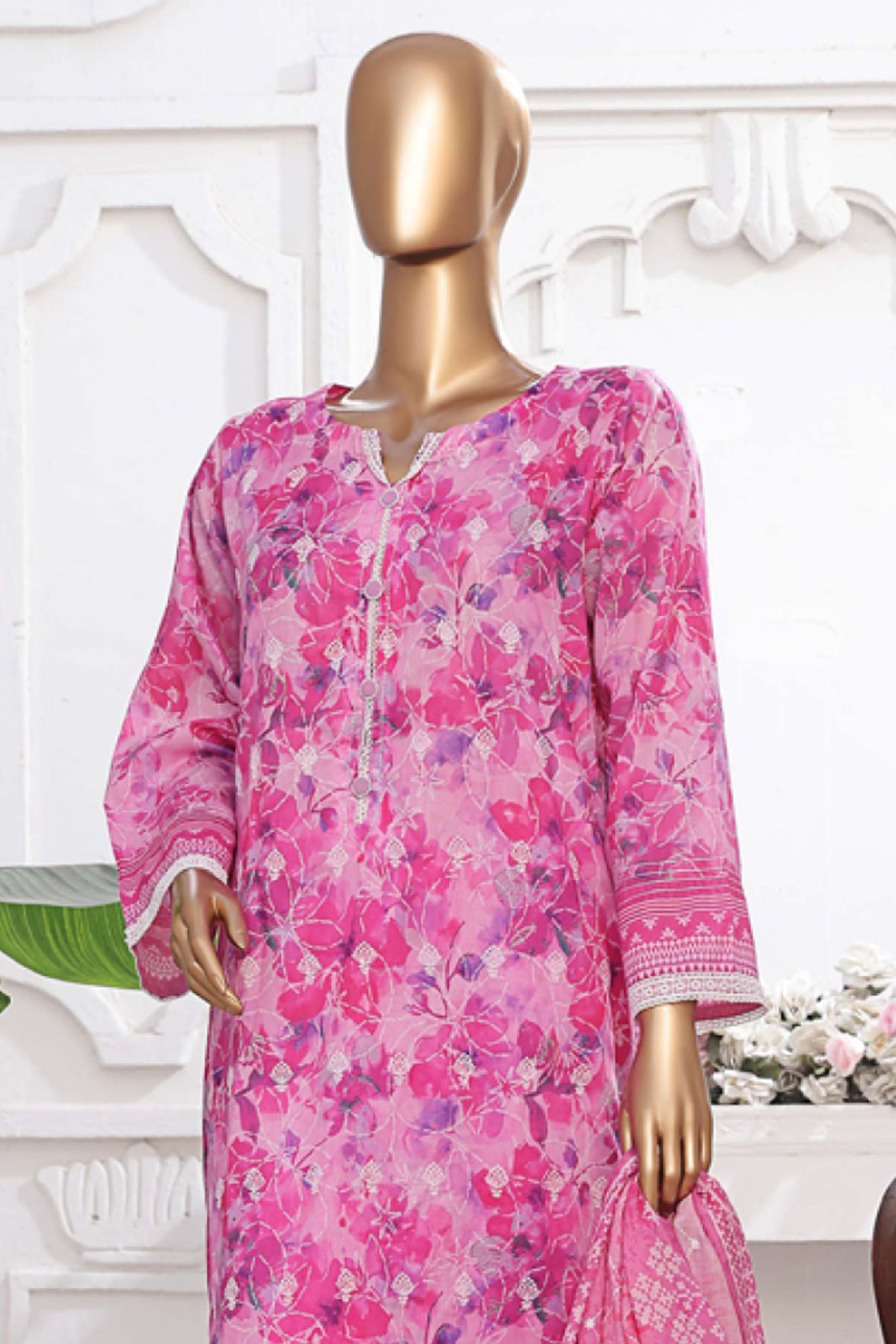 Printkari By HZ Stitched 3 Piece Emb Chikankari Vol-02 Collection'2025-PEC-203