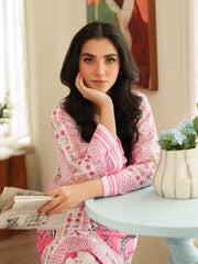 The Bloom Edit by Garnet Stitched 2 Piece Summer Collection'2025-Pink Dove