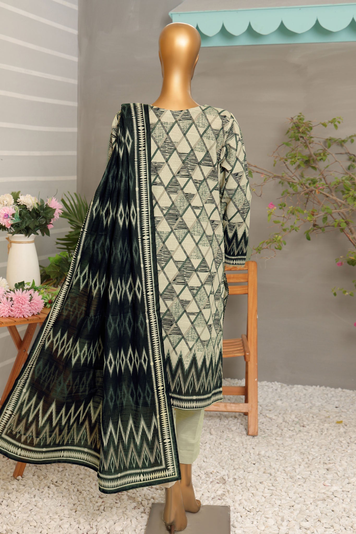 HZ Premium Unstitched 3 Piece Digital Printed Khaddar Vol-02 Collection'2024-PKP-51