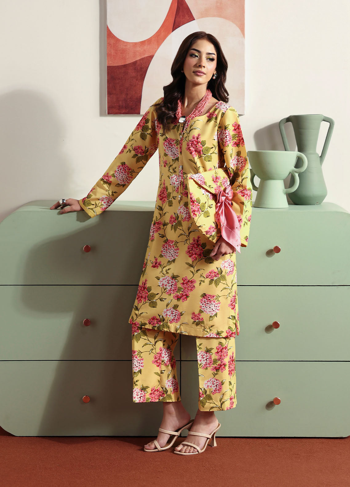Gulaal Stitched 2 Piece Basic Lawn Collection'2025-Honey Dew