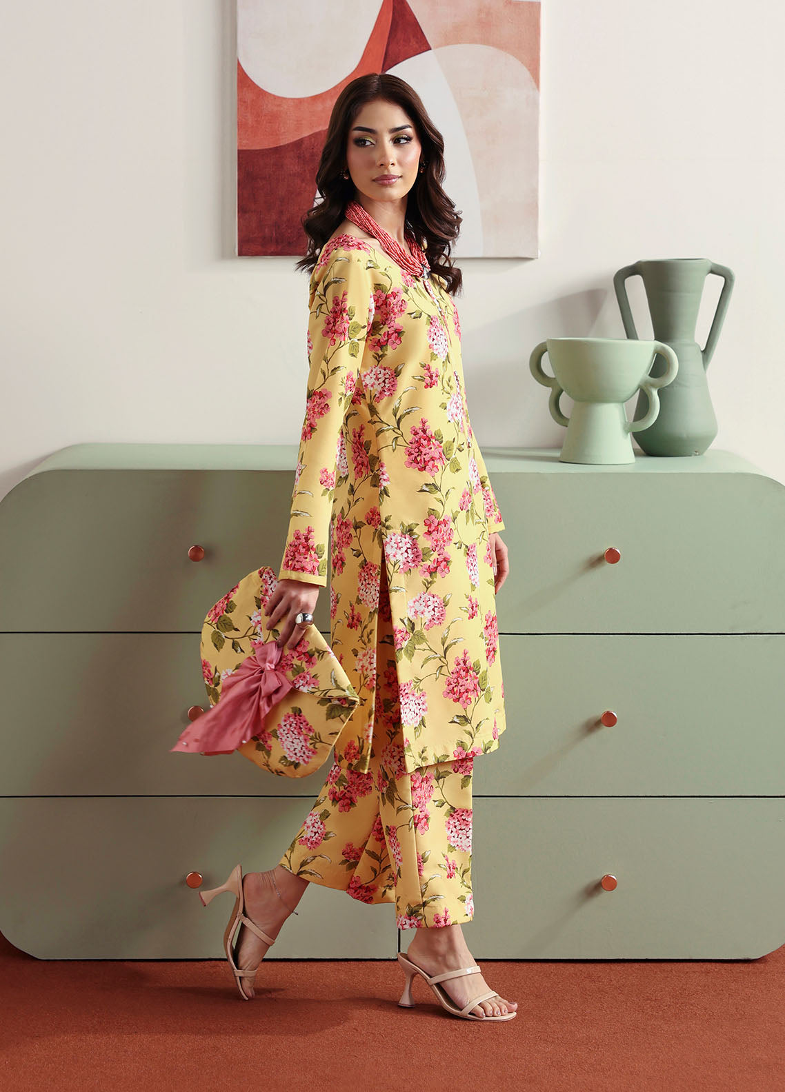 Gulaal Stitched 2 Piece Basic Lawn Collection'2025-Honey Dew