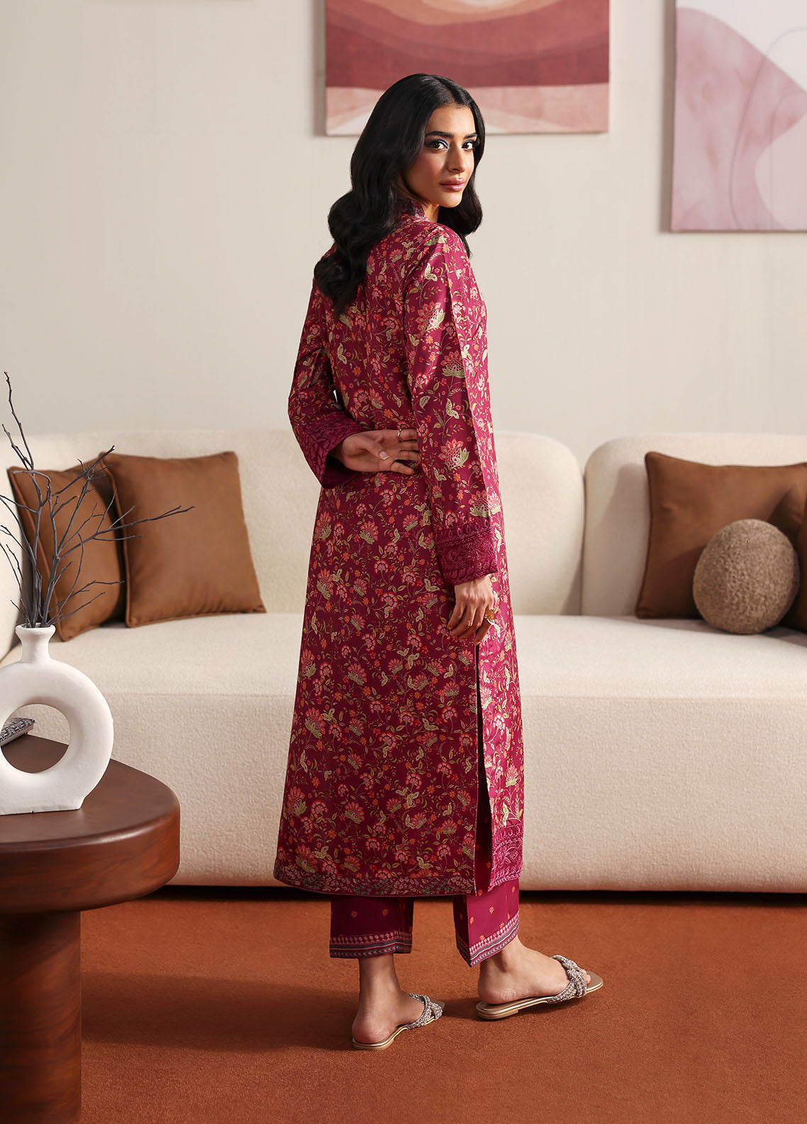 Gulaal Stitched 2 Piece Basic Lawn Collection'2025-Cerise