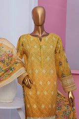 HZ Premium Unstitched 3 Piece Emb Lawnkari Collection'2025-PLK-814