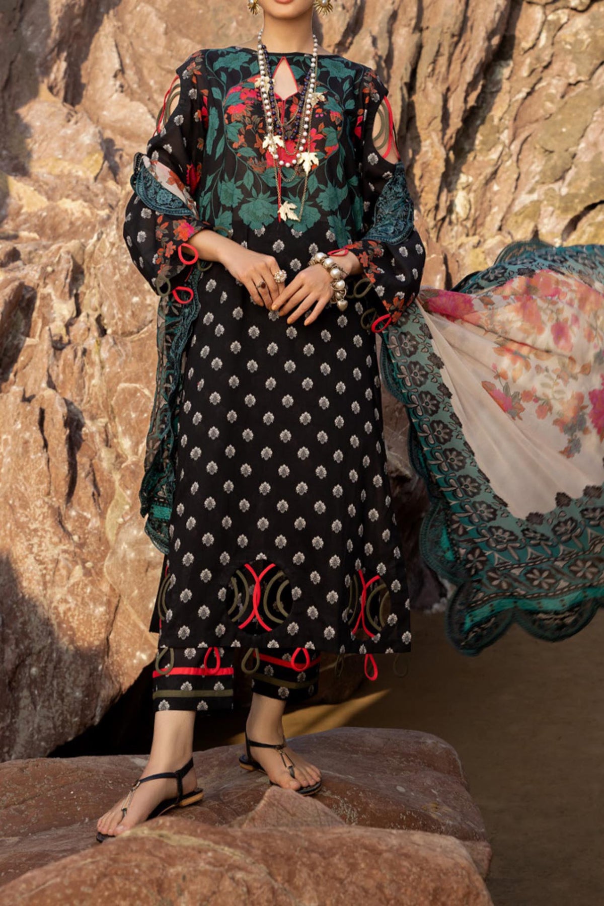 Print Melody By Charizma Unstitched 3 Piece Printed Lawn Vol-03 Collection'2024-PM4-16