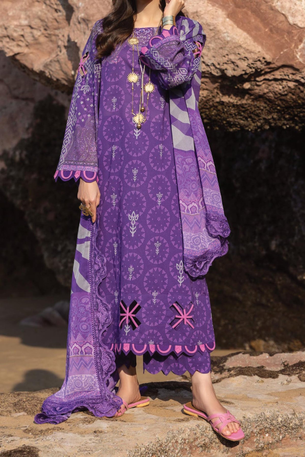 Print Melody By Charizma Unstitched 3 Piece Printed Lawn Vol-03 Collection'2024-PM4-17