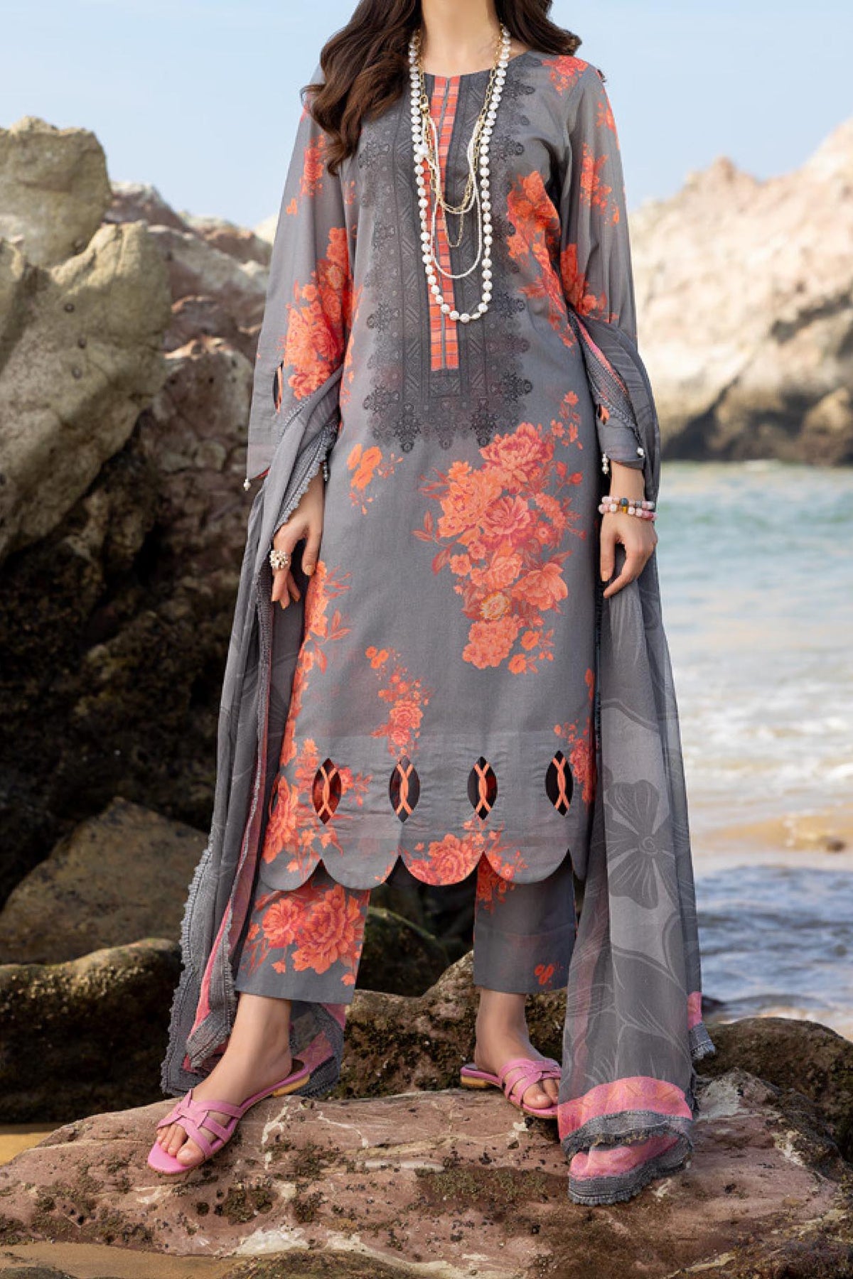 Print Melody By Charizma Unstitched 3 Piece Printed Lawn Vol-03 Collection'2024-PM4-20