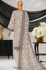 Intermix Thread & Needle By HZ Stitched 3 Piece Emb Cambric Collection'2025-POEL-3P-007-Off White