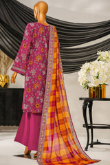 Intermix Thread & Needle By HZ Stitched 3 Piece Emb Cambric Collection'2025-POEL-3P-011-Magenta