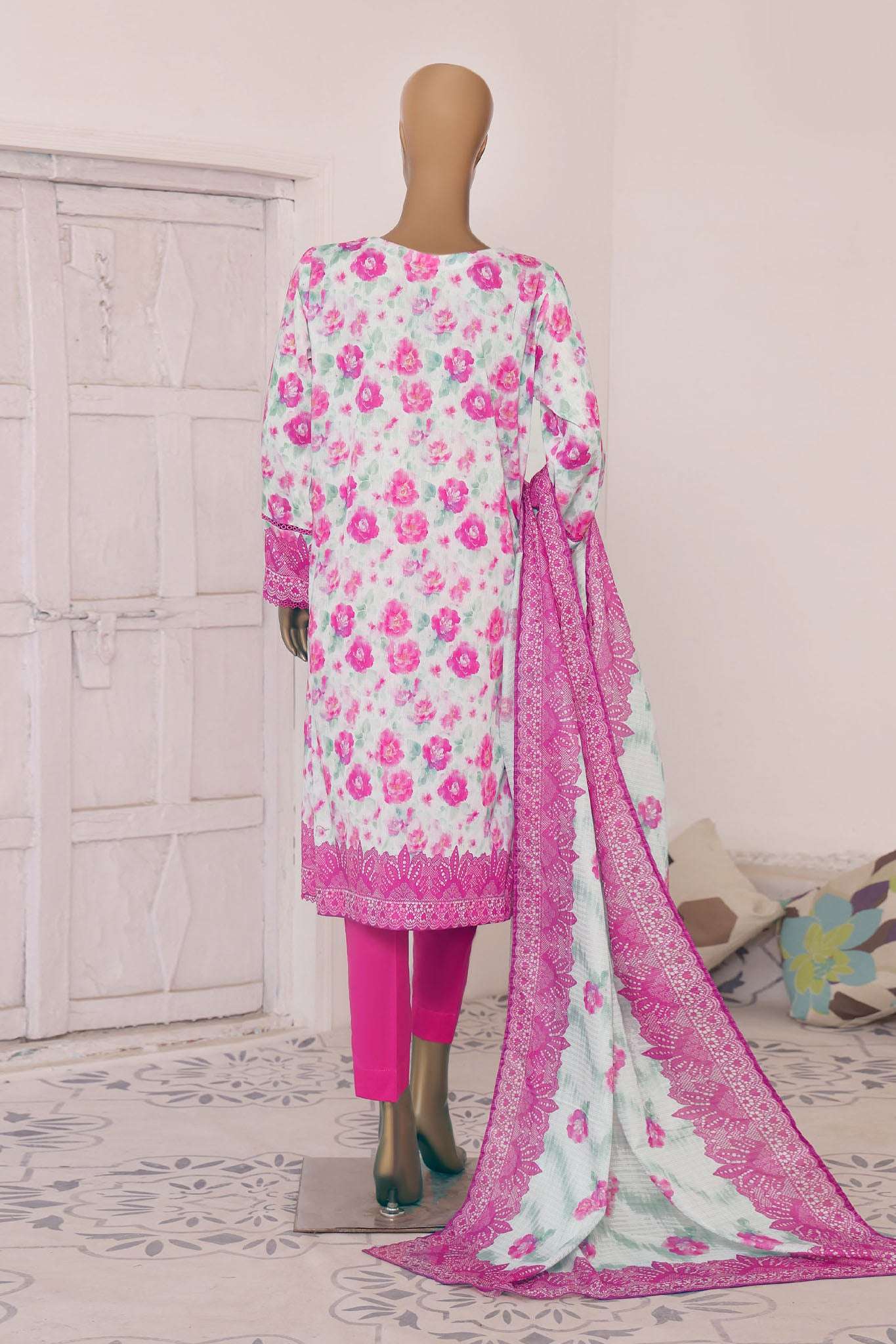 HZ Platinum Unstitched 3 Piece Digital Printed Lawn Vol-03 Collection'2025-PPC-192
