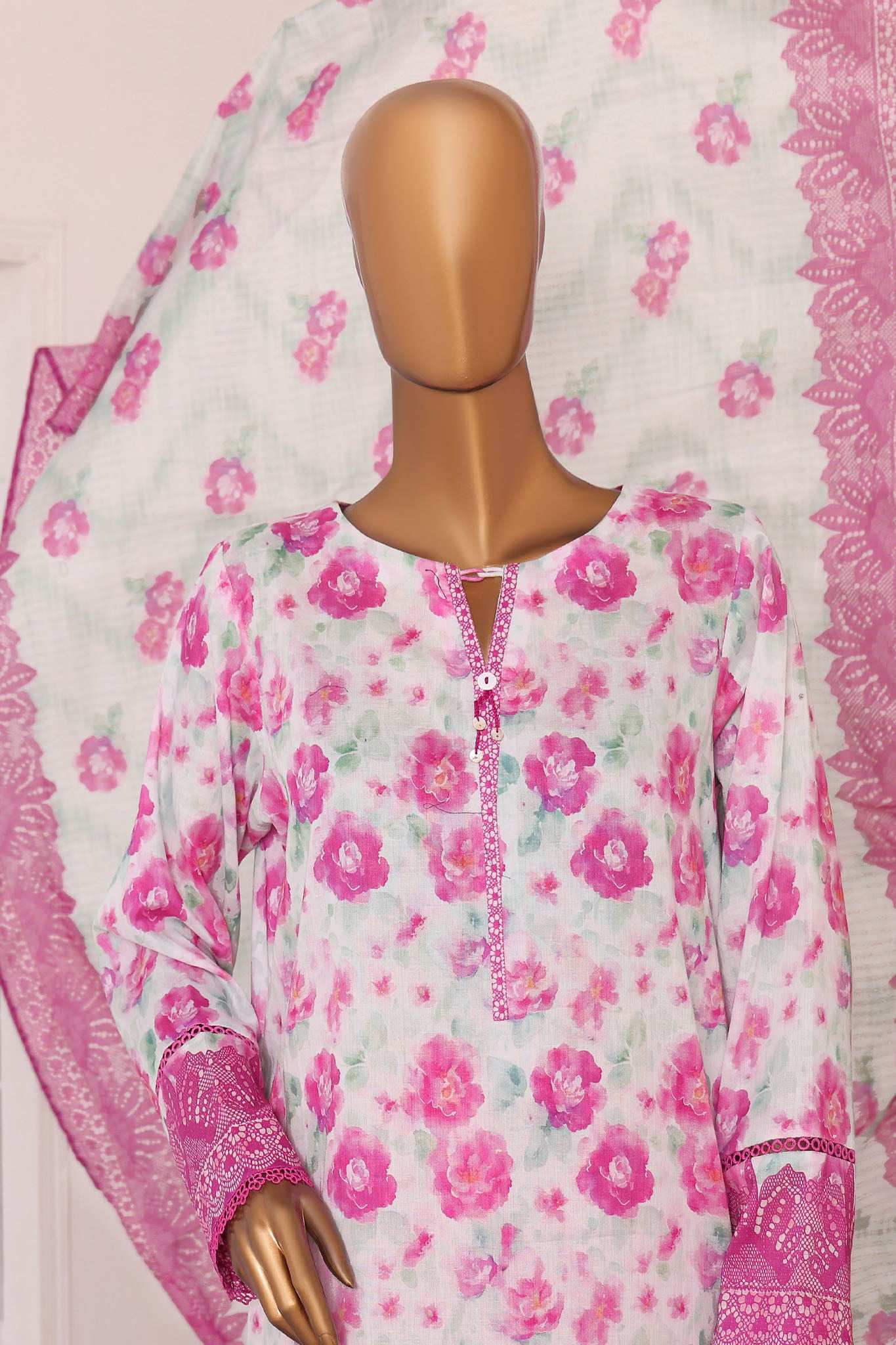 HZ Platinum Unstitched 3 Piece Digital Printed Lawn Vol-03 Collection'2025-PPC-192