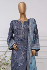 Sada Bahar Stitched 3 Piece Printed Lawn Vol-04 Collection'2025-PR-2744-Blue