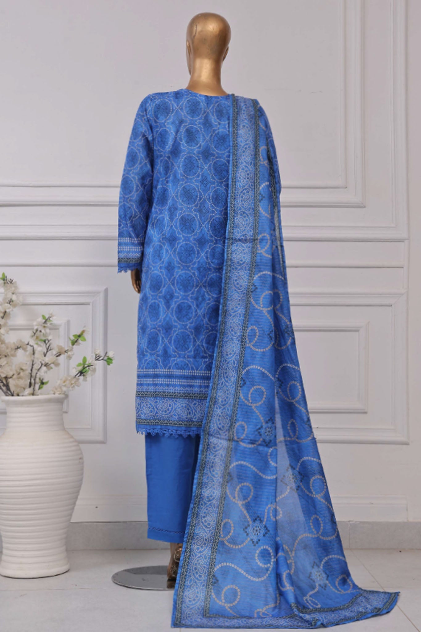 Sada Bahar Stitched 3 Piece Printed Lawn Vol-04 Collection'2025-PR-2748-Blue