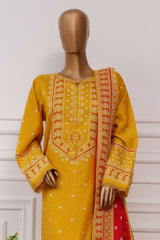 Sada Bahar Stitched 3 Piece Printed Lawn Vol-04 Collection'2025-PR-395-Yellow