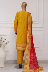 Sada Bahar Stitched 3 Piece Printed Lawn Vol-04 Collection'2025-PR-395-Yellow