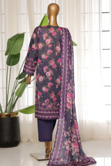 Sada Bahar Stitched 3 Piece Printed Lawn Vol-03 Collection'2025-PR-9499-Blue