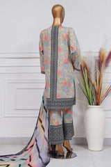 Art & Craft Prints By HZ Stitched 3 Piece Lawn Collection'2025-PWW-103