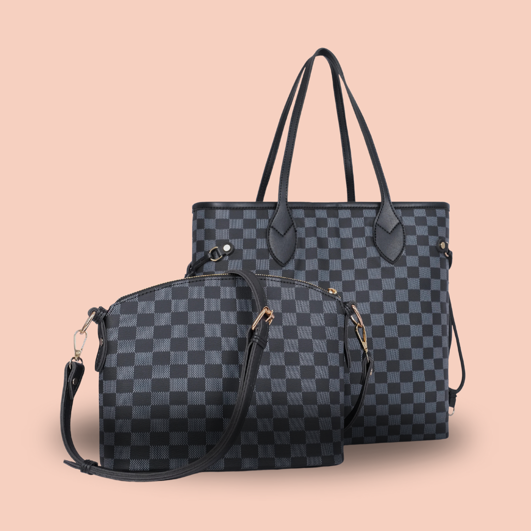 Fineur - Duo Crossbody & Tote Bag - Black