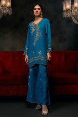 Lux Edit By Zaaviay Stitched Peacock Parade (Three Piece)