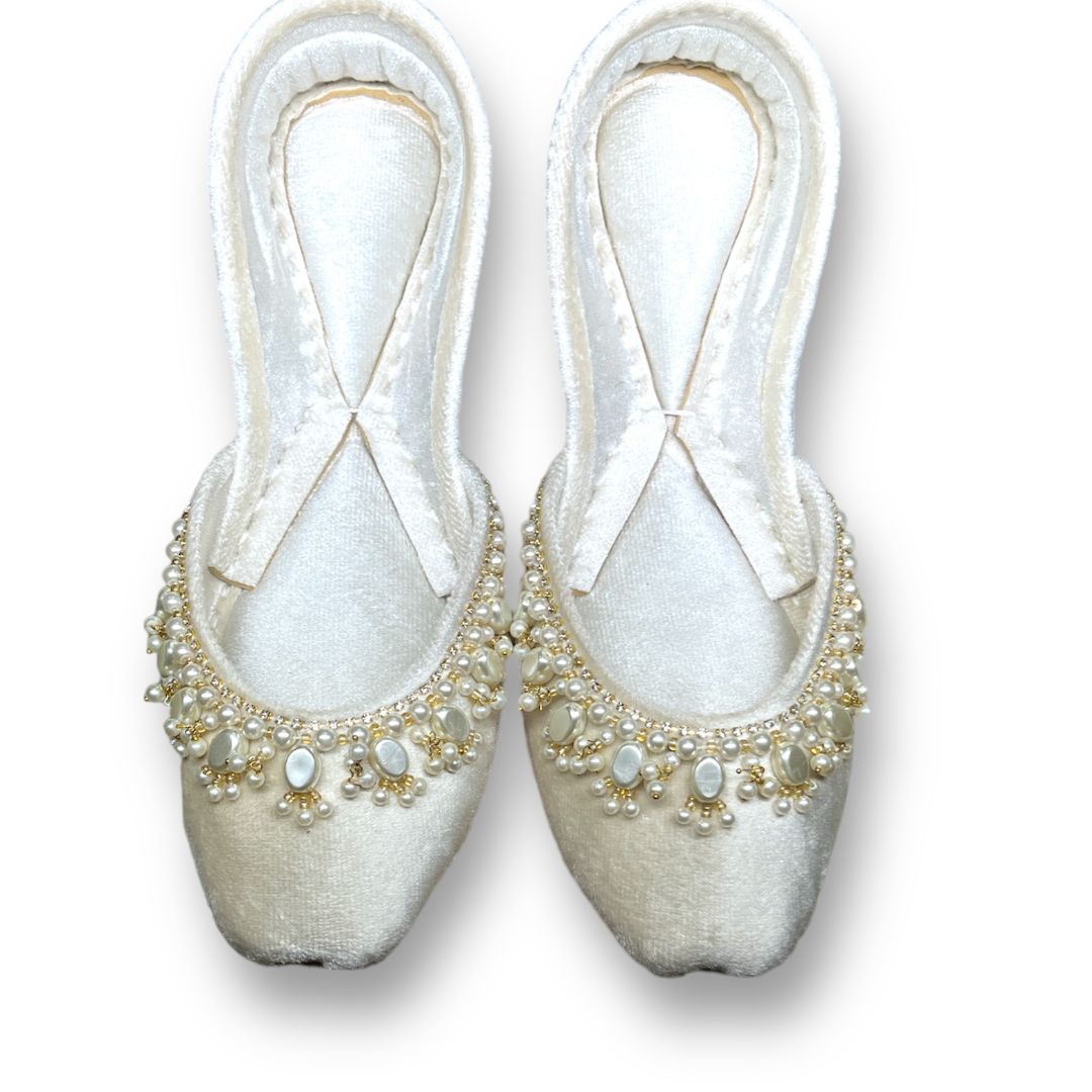 On Your Feets Emb Khussa-Pearl Lux