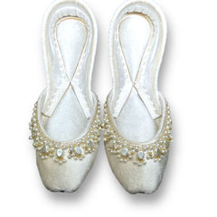 On Your Feets Emb Khussa-Pearl Lux