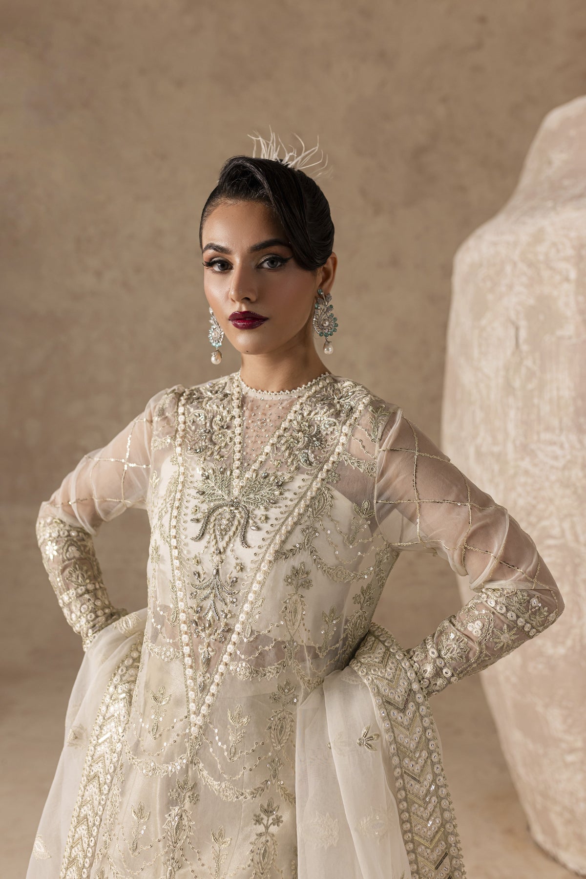Cherie By Imran Ramzan Unstitched 3 Piece Luxury Formals Collection'2025-Pearl Reverie