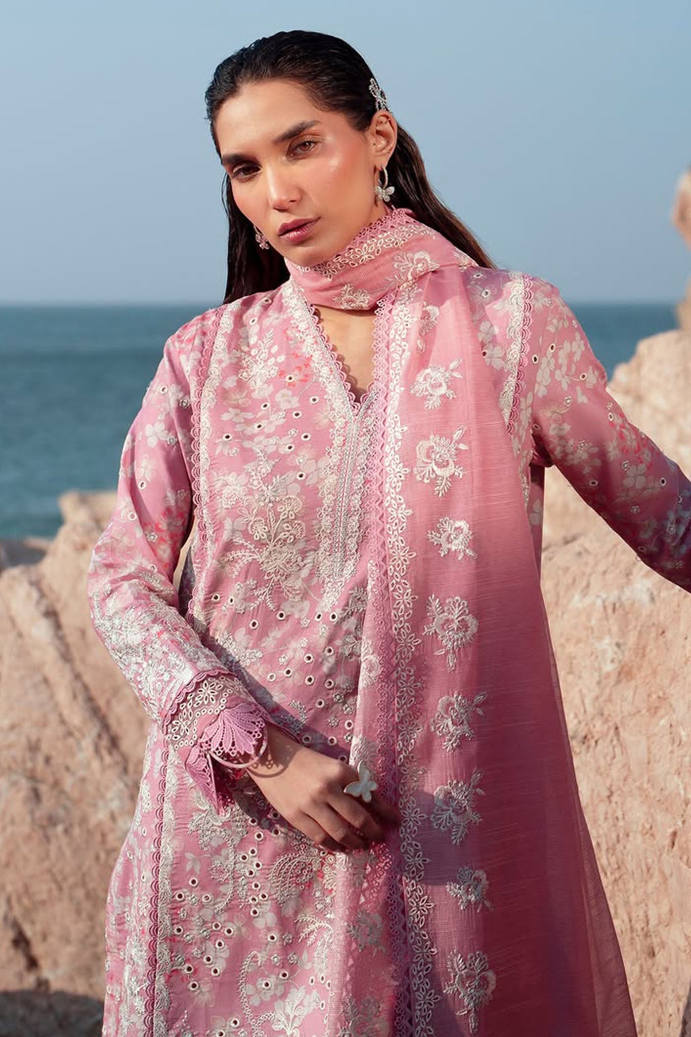 Summer Together By Afrozeh Unstitched 3 Piece Lawnkari Vol-03 Collection-AL-10-Pearls