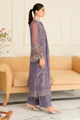 Safeera By Flossie Unstitched 3 Piece Formals Vol-12 Collection'2025-Periwinkle