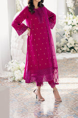 Eid Drop 2 By Azure Unstitched 3 Piece Ensembles Festive Jacquard Lawn Collection'2024-63-Petunia Plum