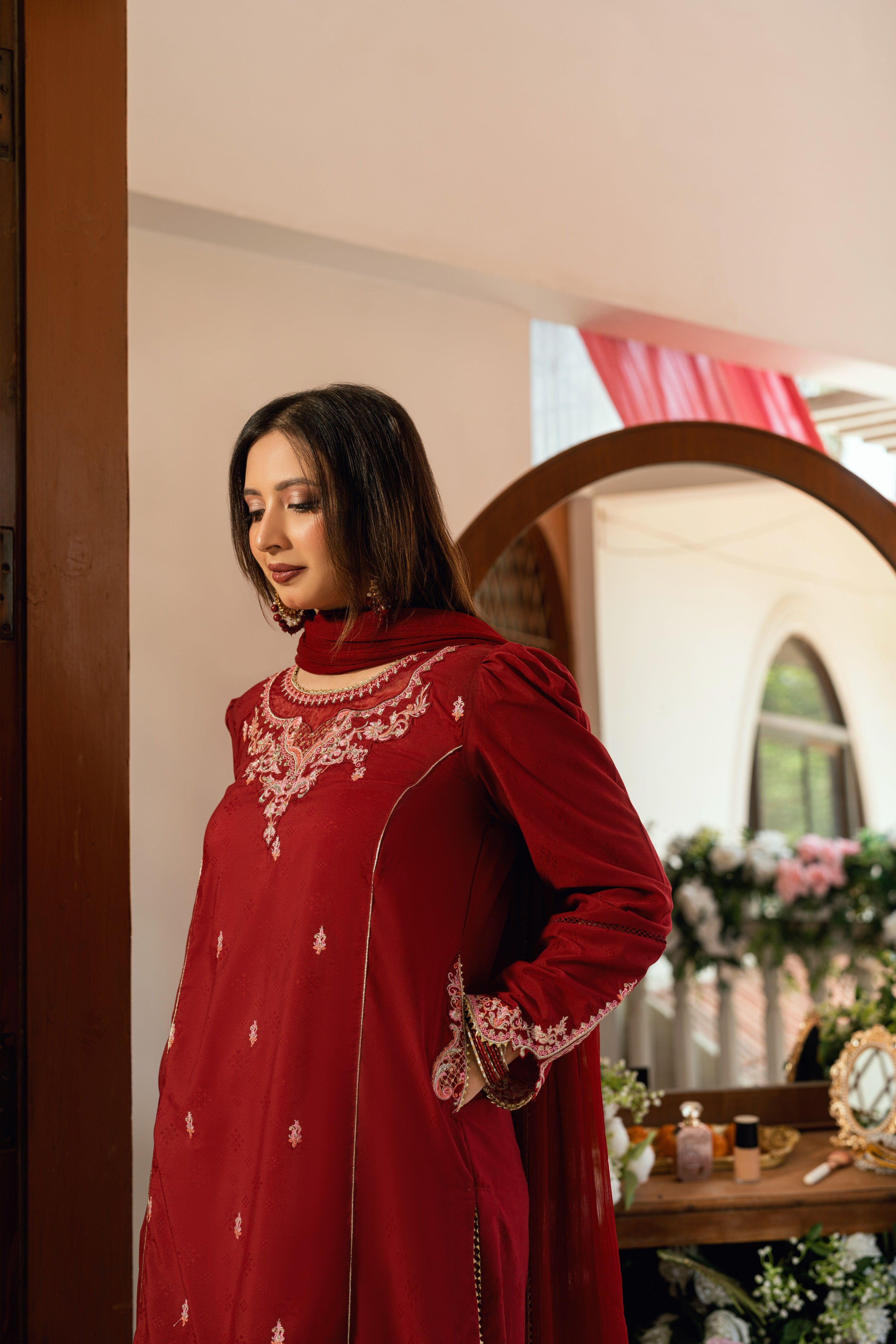 Baat Pakki Omal by Komal Stitched 3 Piece Dobby Collection'2025-Afreen