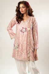 Lux Edit By Zaaviay Stitched Pink Promise (Three Piece)