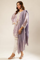 Lux Edit By Zaaviay Stitched Purple Passion (Shirt & Duppatta)