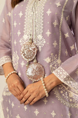 Lux Edit By Zaaviay Stitched Purple Passion (Shirt & Duppatta)