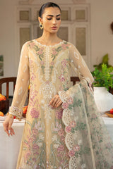 Dastak by Ramsha Unstitched 3 Piece Luxury Chiffon Vol-01 Collection'2025-Q-105