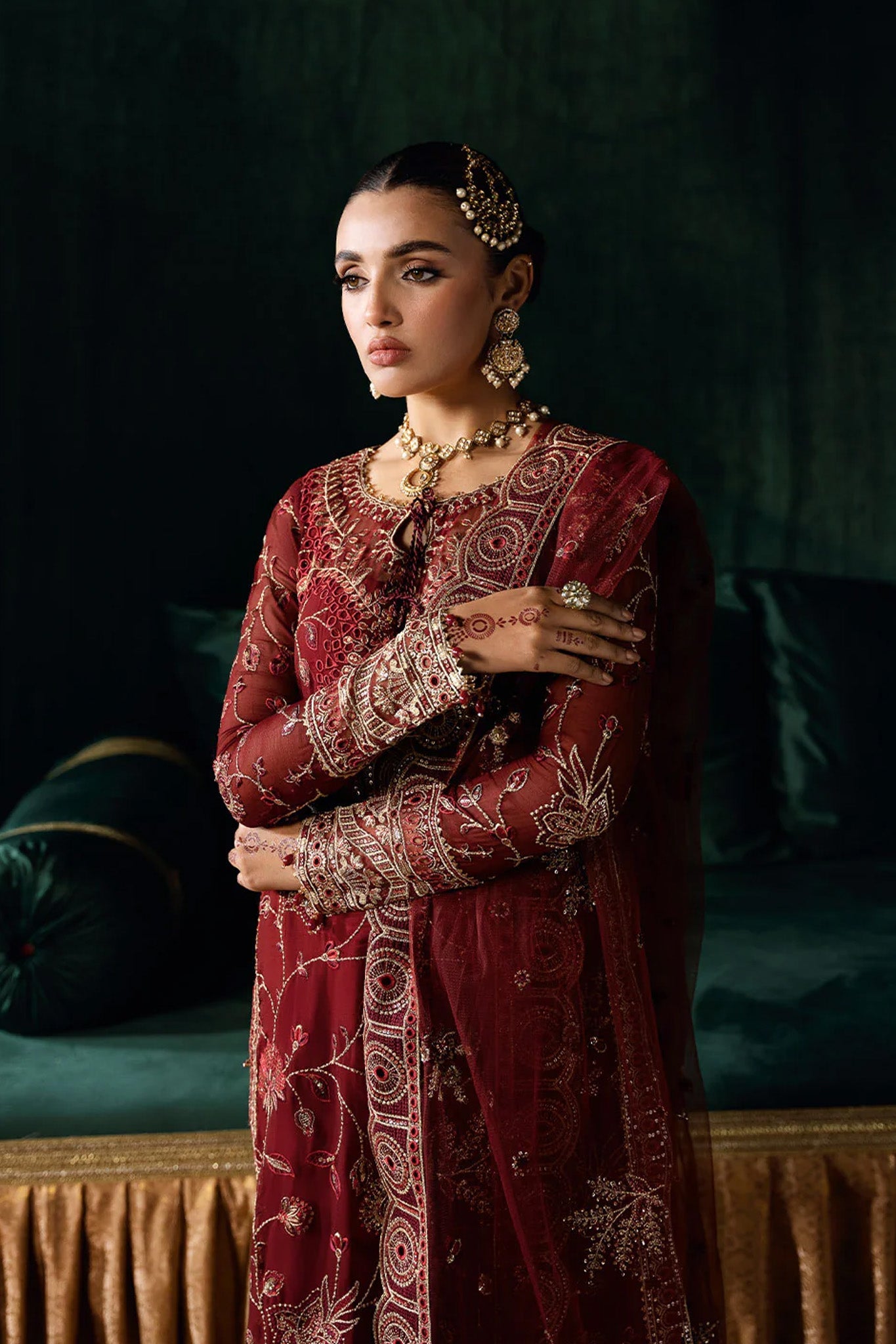 Dastak by Ramsha Unstitched 3 Piece Luxury Chiffon Vol-02 Collection'2025-Q-203