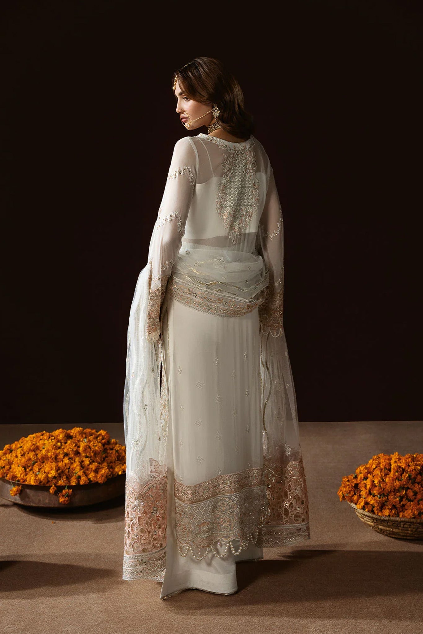 Dastak by Ramsha Unstitched 3 Piece Luxury Chiffon Vol-02 Collection'2025-Q-204