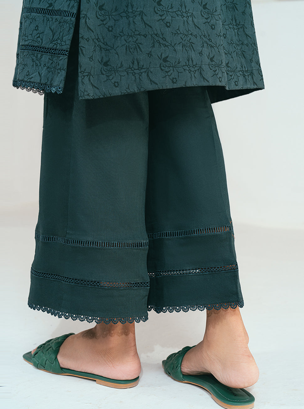 Rangeen Stitched 2 Piece Winter Emerald Self Jacquard