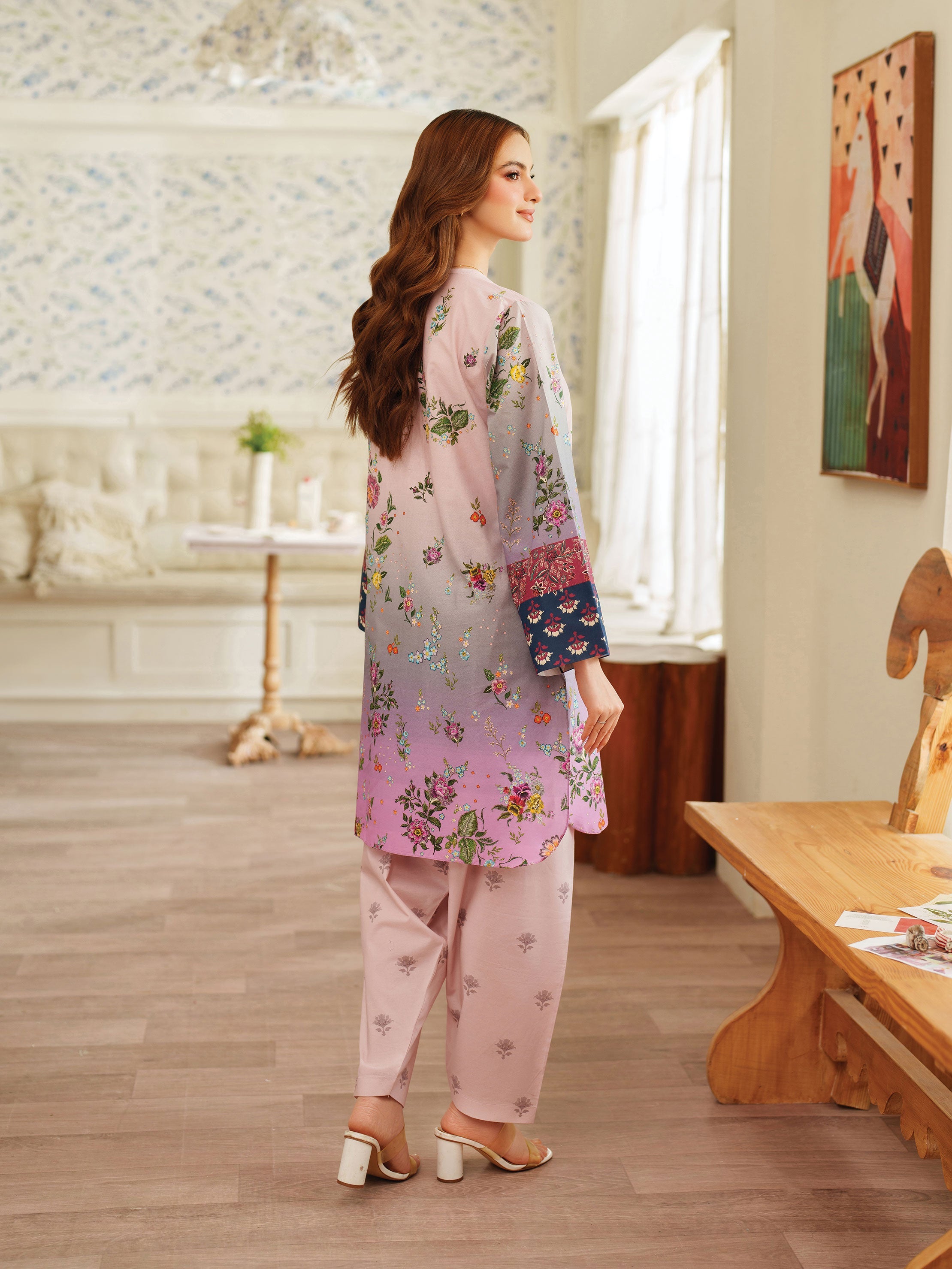 The Bloom Edit by Garnet Stitched 2 Piece Summer Collection'2025-Rose Berry
