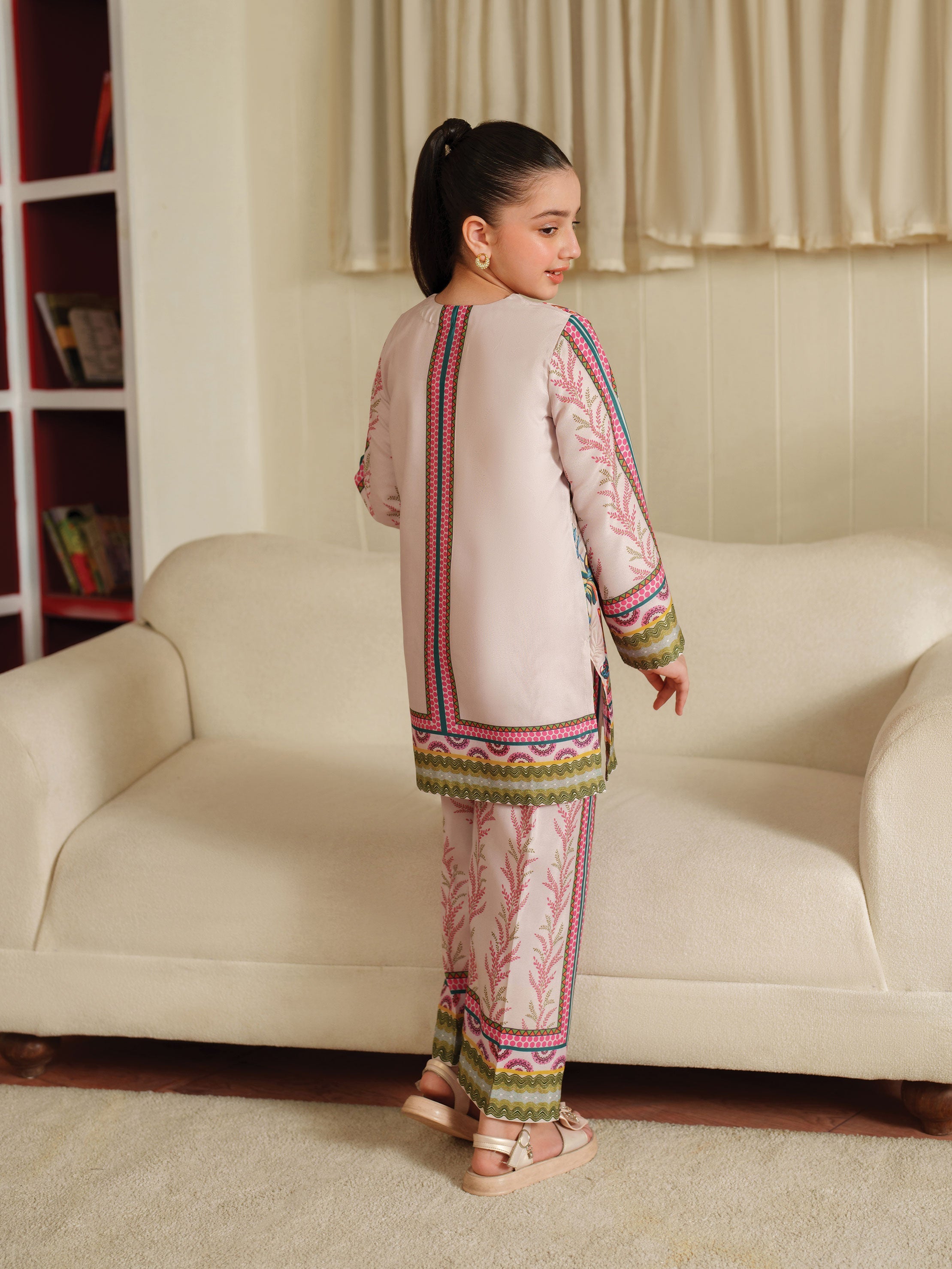 The Bloom Edit by Garnet Stitched 2 Piece Kids Summer Collection'2025-Rosso