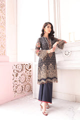 Flossie Unstitched 3 Piece Formals Executive Vol-10 Collection'2025-Royal Bloom