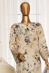 Majestic By HZ Stitched 3 Piece Festive Emb Silk Collection'2025-RTE-010