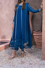 Azure Ensembles 3 Piece Unstitched Festive Formals Collection'2024-AS-116-Radiant Sky