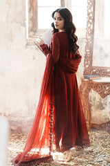 Azure Ensembles Unstitched 3 Piece Festive Formals Collection-I-01317-Red Mist
