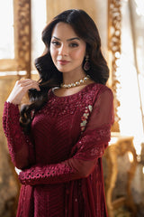 Azure Ensembles Unstitched 3 Piece Festive Formals Collection-I-01317-Red Mist