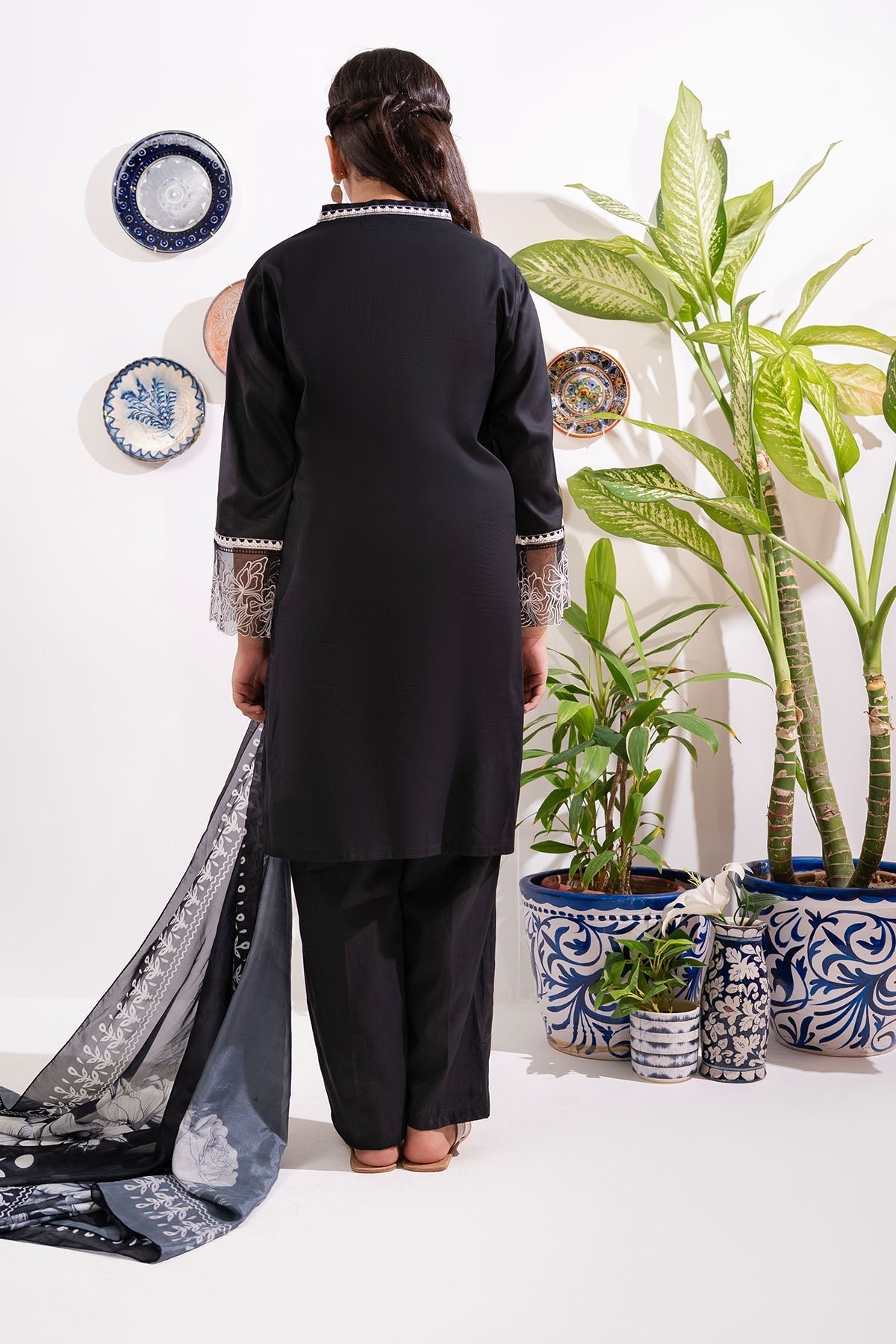 Ochre Clothing Cotton 3 Pc Suit