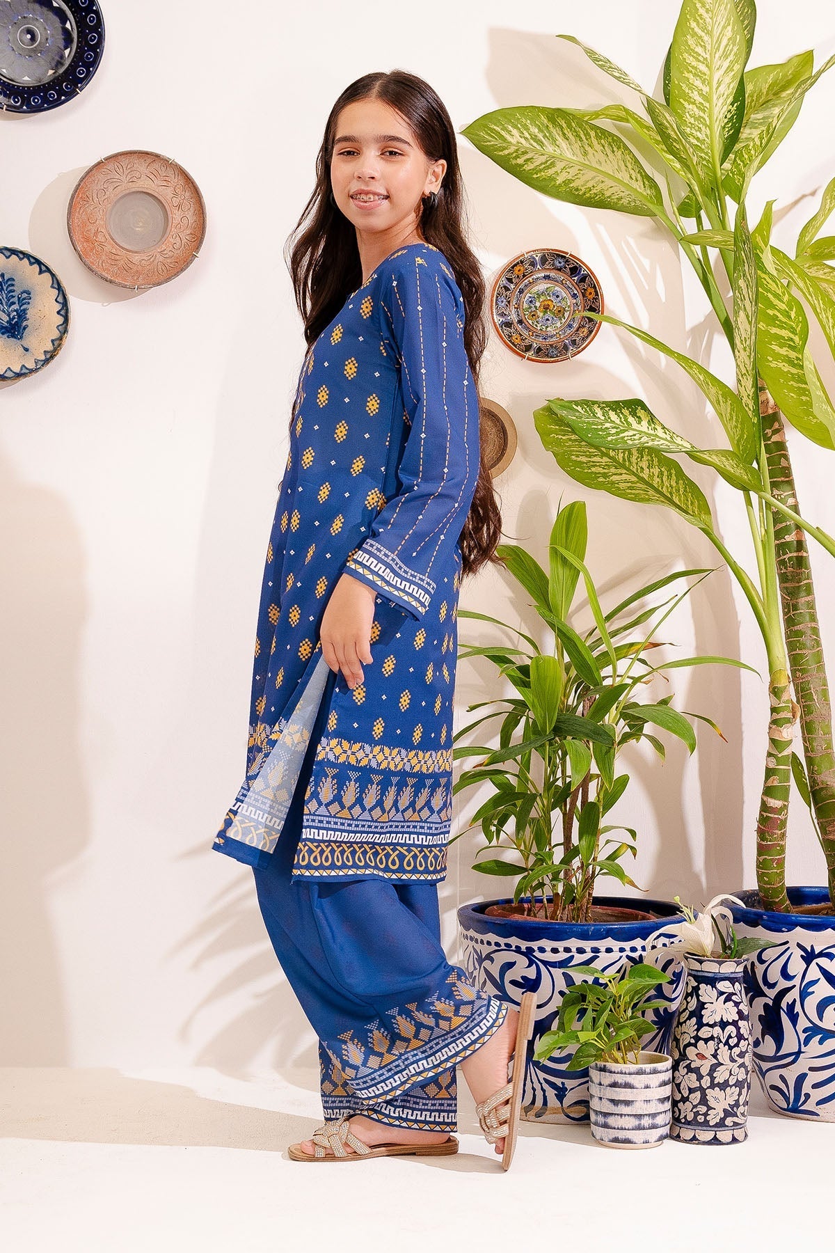Ochre Clothing Swiss Lawn Digital Printed 2 Pc Suit